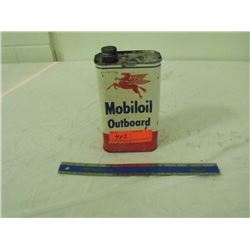 Mobil Outboard Oil Tin