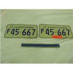 Pair SK Farm Plates 1972