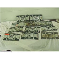 11 Flattened Quaker State Tin