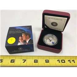 2011 HRM Prince of Wales/Catherine Middleton $20.00 Fine Silver Coin