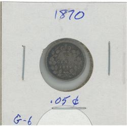1870 Canada Five Cent Coin