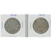 Image 1 : 1906 and 1907 Canada Silver Fifty Cent Pieces