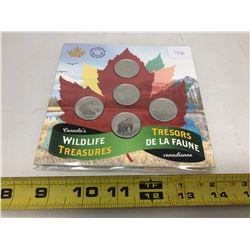 2019 Fifty Cent Coins - Canada's Wildlife Treasures