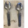 Image 2 : 2- Pewter Norway Spoons + Tray & 8- Coasters