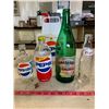 Image 2 : Pepsi Crate w/ 4 Assorted Vintage Bottles