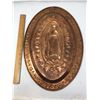 Image 2 : Tooled Copper Mother Mary Lourdes - Height 19"