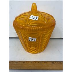 1955 vintage Lidded Candy Container - Height 8"