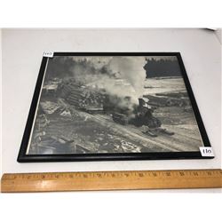 William James Vintage Photo Early PA Logging Locomotive Tractor