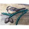 Image 3 : Woodcarving Inlay Chickadee, 2002, by G. Gorein