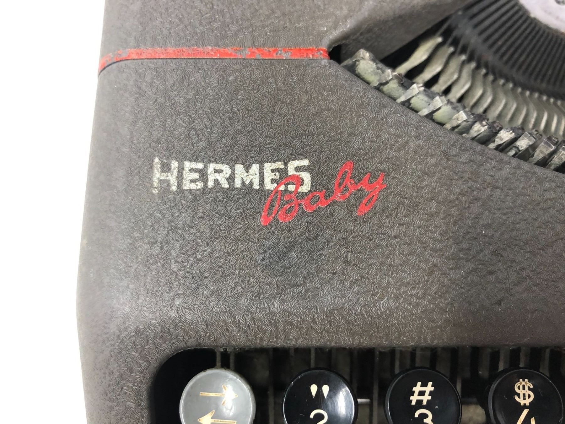 1960 Hermes Baby Manual Typewriter Made in Switzerland Schmalz Auctions