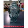 Image 1 : Glass Buddha Head - Height 12"