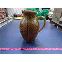 1982 Handmade Pottery Pitcher - Height 10"