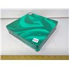 Image 2 : Malachite Green Collector Tin - "Delacre" - Width 9"