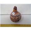 Image 2 : 1993 Chile Hand Carved Gourd - Height 7" - Tons of Detail Work