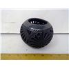 Image 2 : Daxaca Black "Widowed" Vase - Mexico - Diameter 5"