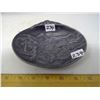 Image 1 : 1840 Japan Pewter Dish w/ Mt. Fujit, Rickshaw