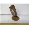 Image 1 : Polished Petrified Wood, Painted with a Hawk By R.E. Forget