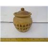 Image 1 : 1890 Chinese Buddhist, Lidded Wooden Tea Leaf Container with Calligraphy