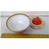 Image 3 : 1922 Austria VF Porcelain Lidded Container - Height 6"