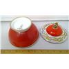 Image 4 : 1922 Austria VF Porcelain Lidded Container - Height 6"