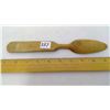 Image 2 : 1900 Homemade Hand Carved Pinewood Spoon - 10" Length - Denmark