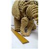 Image 3 : Jute Cord Elephant - 22" Length - Local Craftswoman Dares to Make of Solid Jute