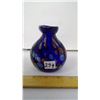 Image 3 : 1950 Venice Murano Thousand Flowers Cobalt Handblown 3/8" Thick Walled Vase
