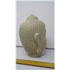 Image 2 : Jade Celadon Pottery Buddha Head - 7" Crackle Glaze