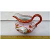 Image 3 : Porcelain Teapot, Aide Creamer, Painted, Gilt Height 4"