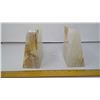 Image 1 : Highest A Grade Onyx Stone Slab Bookends (2) Pair - Height 6"