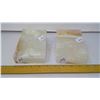 Image 2 : Highest A Grade Onyx Stone Slab Bookends (2) Pair - Height 6"