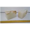 Image 3 : Highest A Grade Onyx Stone Slab Bookends (2) Pair - Height 6"