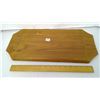 Image 2 : Thailand Gold Teakwood 1/2" Slab Carved - 20"x12" Tray