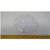 Image 3 : Pinwheel Lead Crystal Zigzag Raised Rim Dish - 6" Diameter