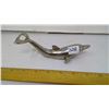 Image 1 : 1947 Chrome Dolphin Tail Bottle Opener - 6 1/2" Length - Bottlenose Dolphin