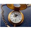 Image 2 : Vintage Styled Pocket Watch w/ Chain and Calendar Date