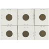 Image 2 : Six Old US Pennies (1910, 1923, 1924, 1941, 1942, 1945)