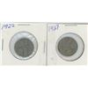 Image 1 : Two Canadian Nickels - 1922, 1927