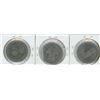 Image 1 : Three Canadian Dollars: British Columbia (1871-1971), Winnipeg (1874-1974), and PEI (1873-1973)