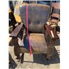 Image 1 : Vintage Rocking Chair w/ Leather Seat