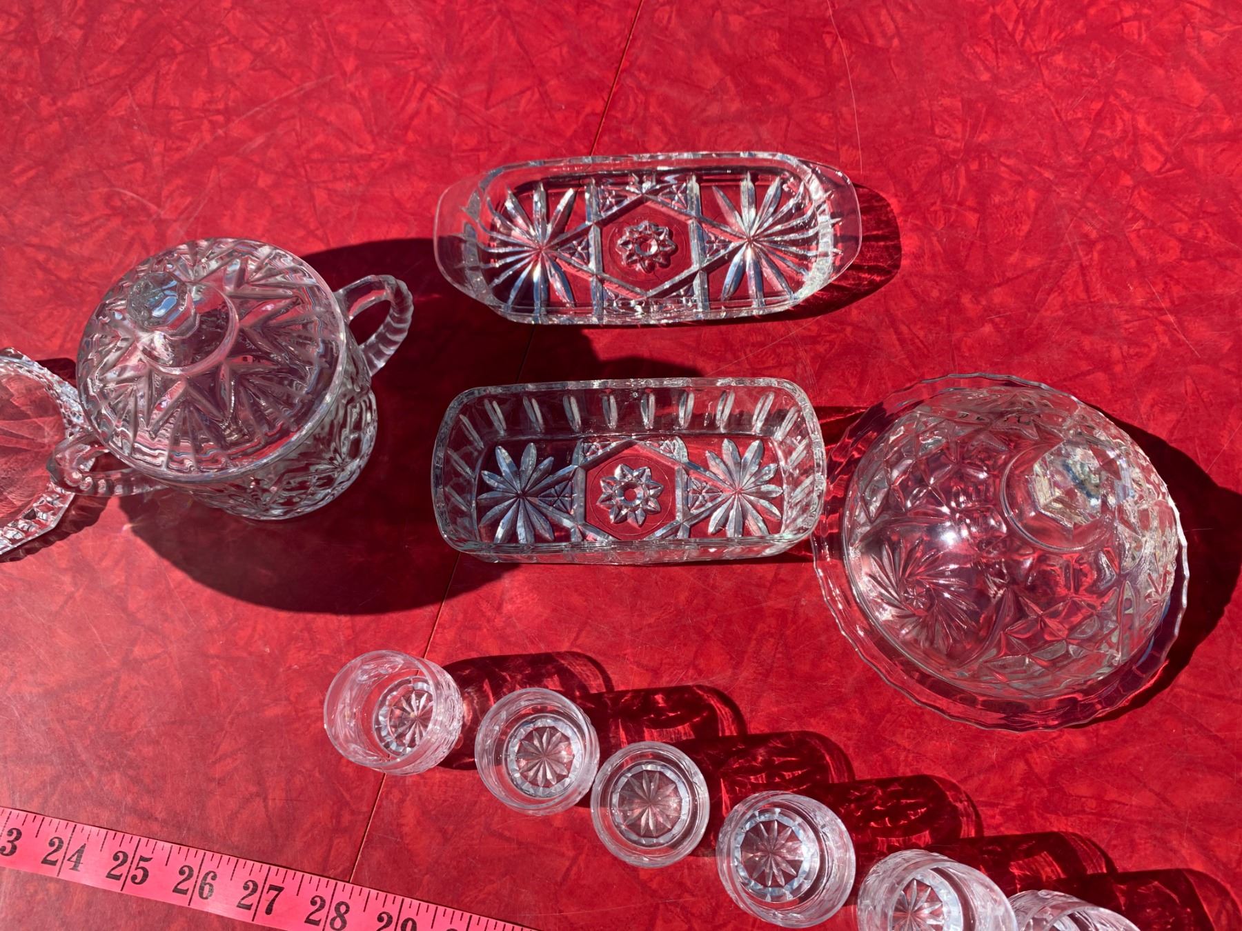 Pinwheel Crystal Glassware