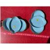 Image 2 : FireKing Baby Blue Serving Trays - Made in USA