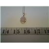 Image 2 : Pink Chalcedony Simulated Pendant Necklace