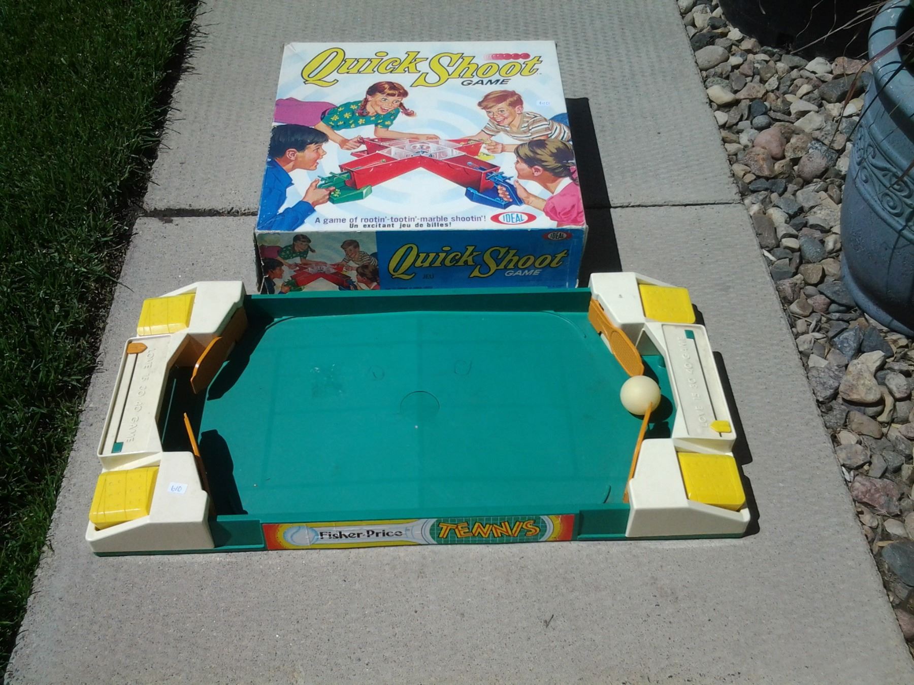 Fisher Price Tennis Game and Deal Quick Shoot Game Schmalz Auctions