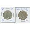 Image 1 : 1961 USA Silver 50 Cents, 1967 USA Silver 50 Cents
