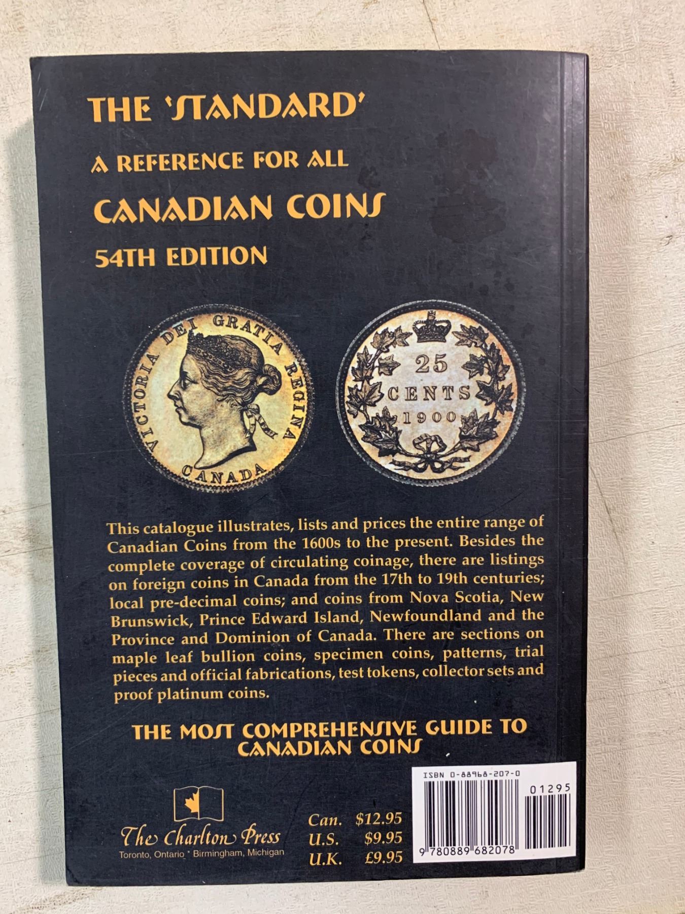 Canadian Coins Charlton Standard Books (1998, 2000, 2001) Schmalz