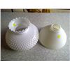 Image 1 : 2 White Milk Glass Lampshades