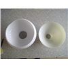 Image 2 : 2 White Milk Glass Lampshades