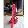 Image 1 : Small Red Glass Kerosene Lamp - Made in Hong Kong