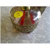 Image 2 : Small Glass/Brass Kerosene Lamp and Holder